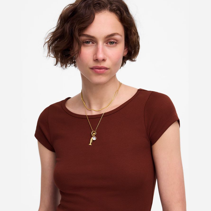 schokolade damen madewell regenerative baumwolle gerippte mütze-langarm-t-shirts