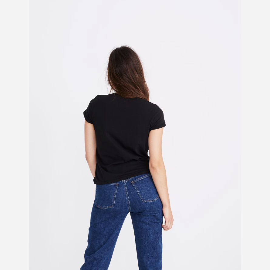 madewell northside vintage frauen t-shirts schwarz