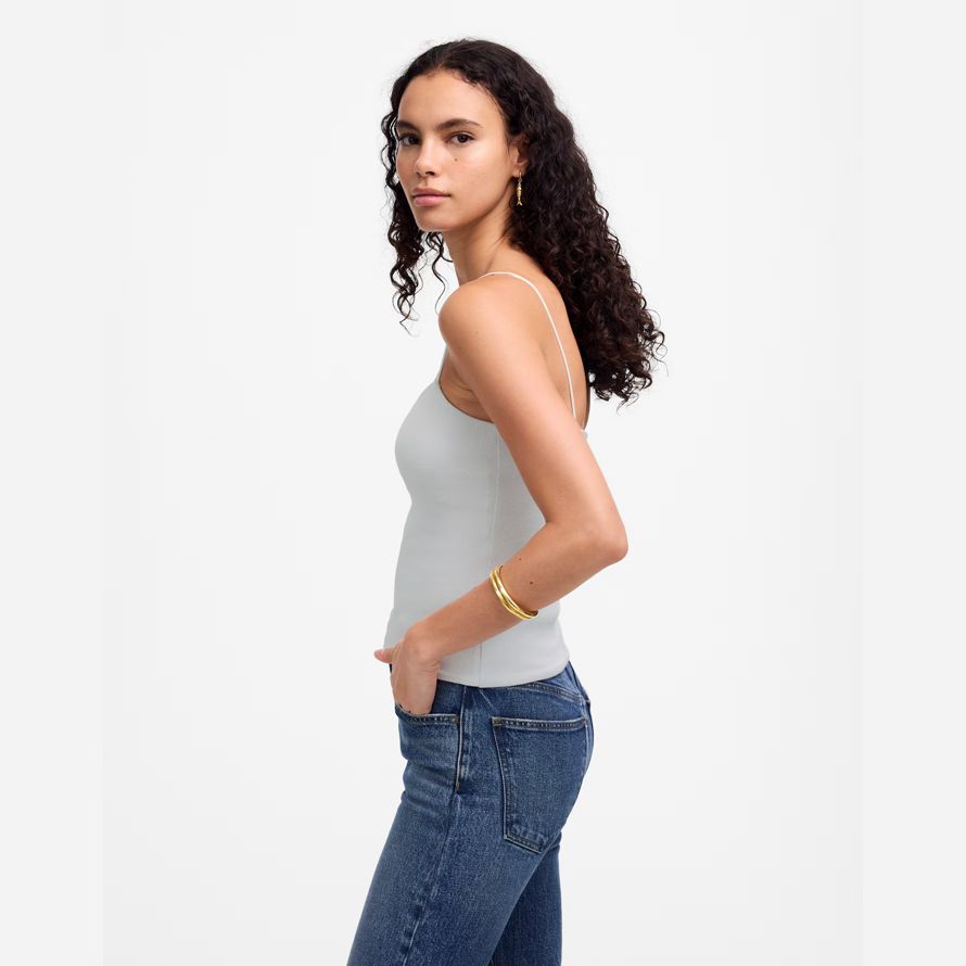 weiß damen madewell squareneck tank
