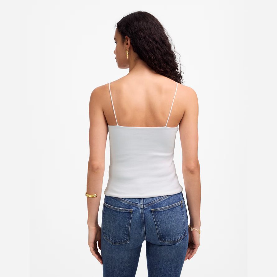 weiß damen madewell squareneck tank
